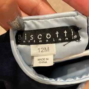 Biscotti navy dress, 12months